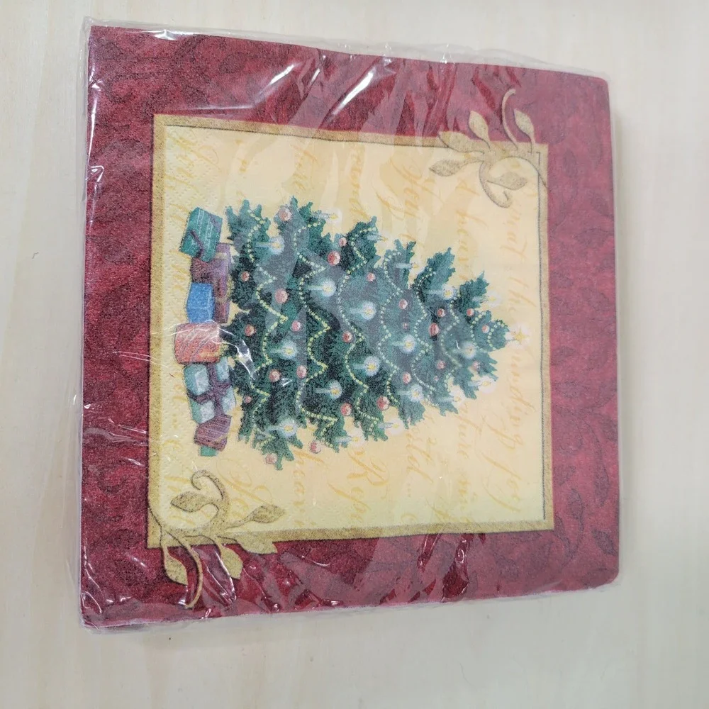 DesignWare Christmas Tree Luncheon Napkins 16 Ct Holiday Party Decor Sealed